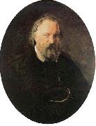 Nikolai Ge Alexander Herzen France oil painting artist